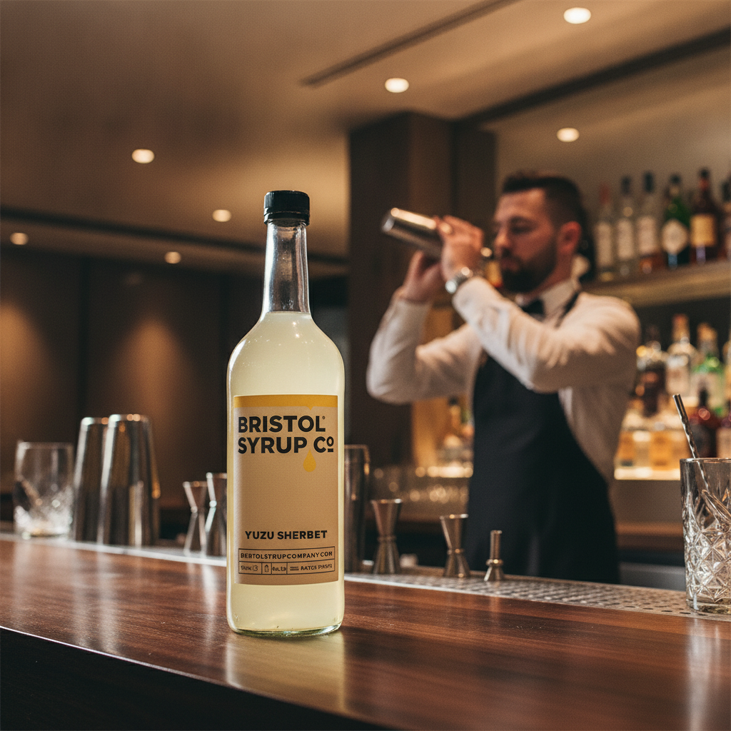 Yuzu Sherbet Syrup 750ml for Creative Cocktails