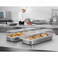 Polycarbonate Rectangular Buffet Tray Covers 560x153mm for Catering (Pack of 2)