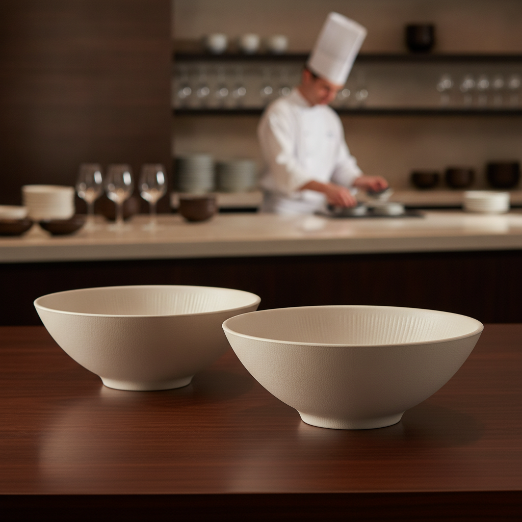 Melamine Round Serving Bowl 240mm for Buffets & Catering