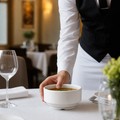 Unhandled Consommé Bowls 105mm Ceramic for Hospitality Use (Pack of 24)