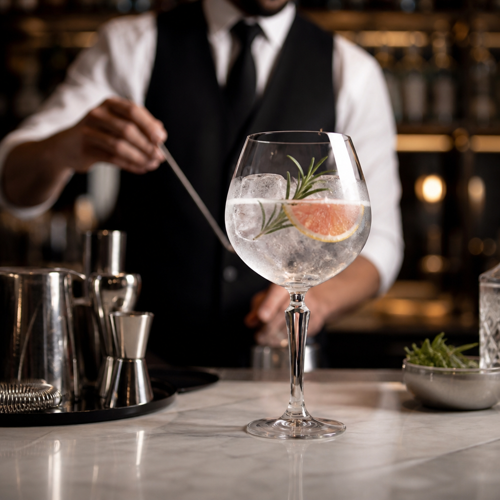 Glass Speakeasy Gin Cocktail Glasses 580ml for Entertaining (Pack of 6)