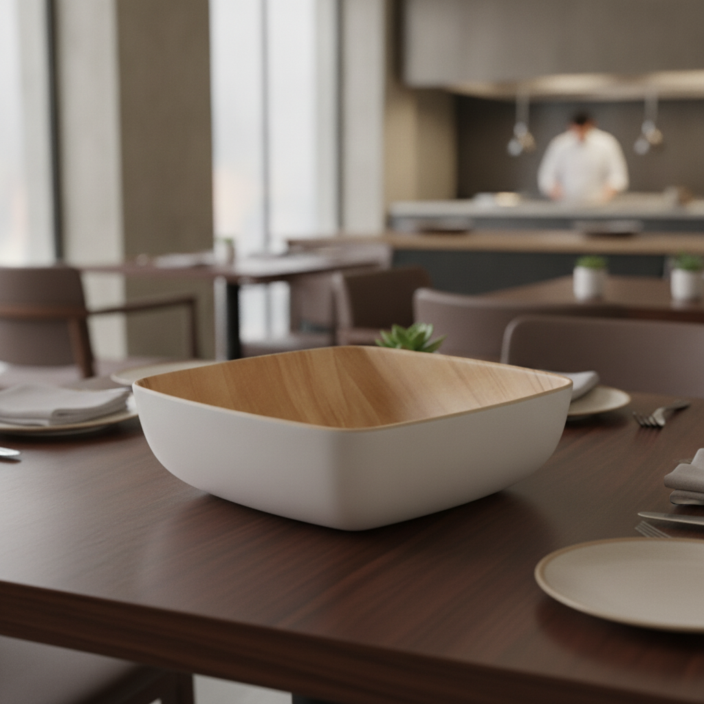 Melamine White Bowl 250mm for Sharing Platters