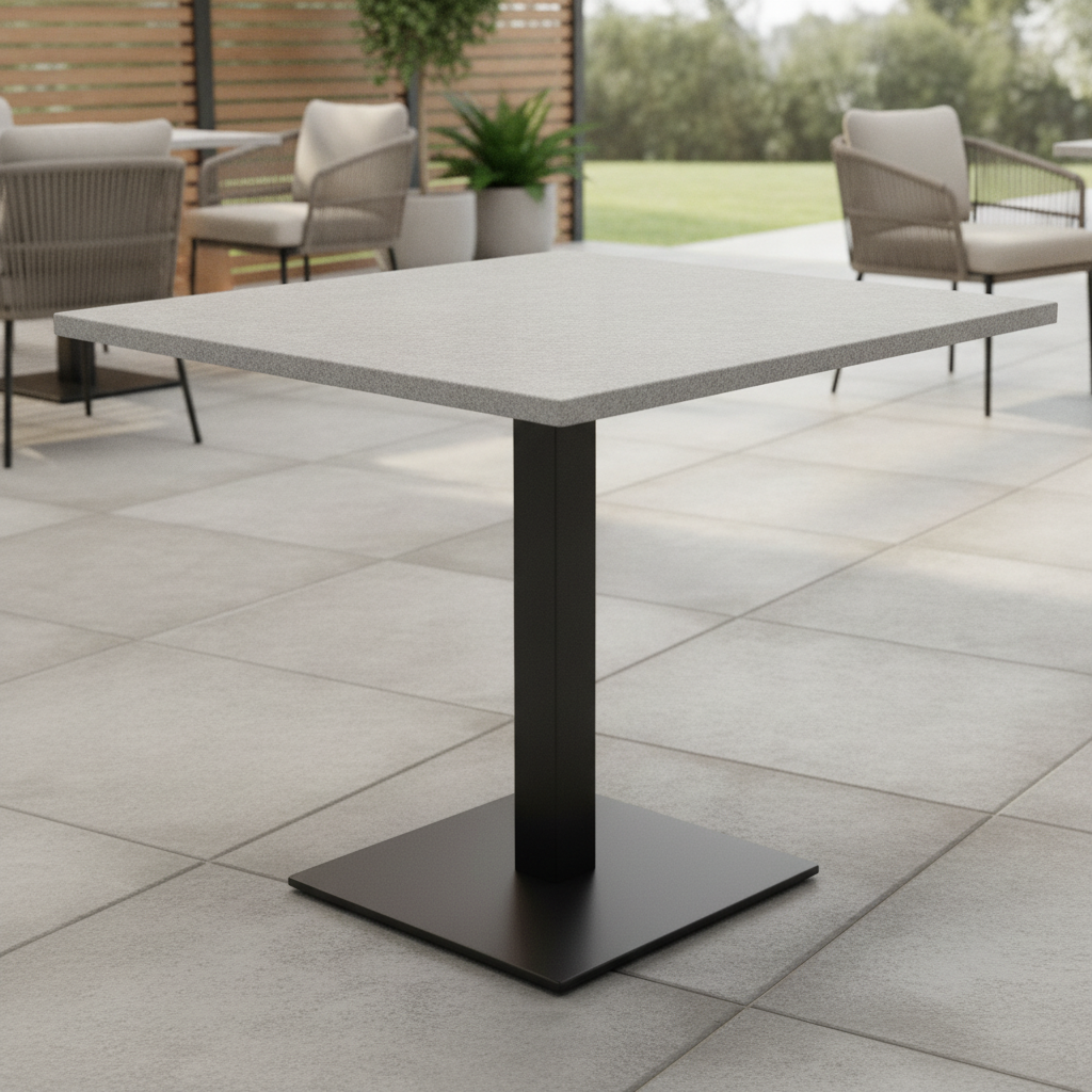 High Density Woodchip Square Table Top 600x600mm for Indoor & Outdoor Use
