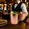 Stainless Steel Hammered Copper Mug 400ml for Bars & Pubs