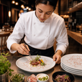 Walled Plates 260mm Coral Porcelain for Hospitality Use (Pack of 6)