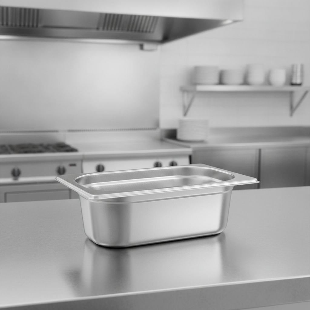 Stainless Steel Gastronorm Tray 600ml for Efficient Food Service