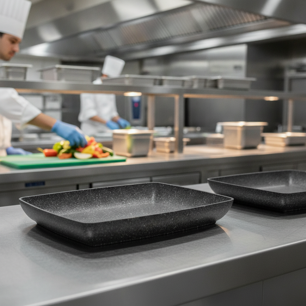 Aluminium Non-Stick Bowl GN 1/2 2.4L for Catering Displays