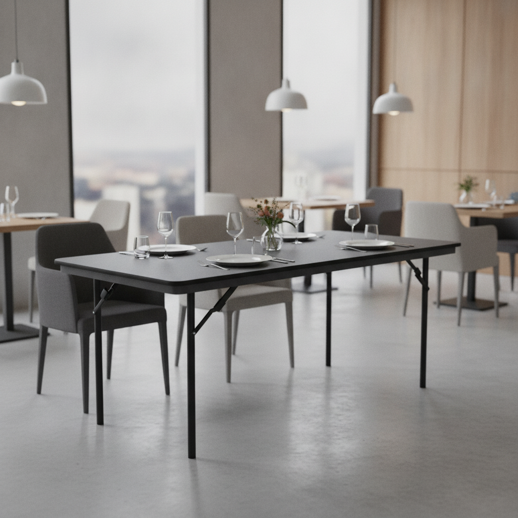 ABS Rectangular Folding Table 6ft for Indoor Use