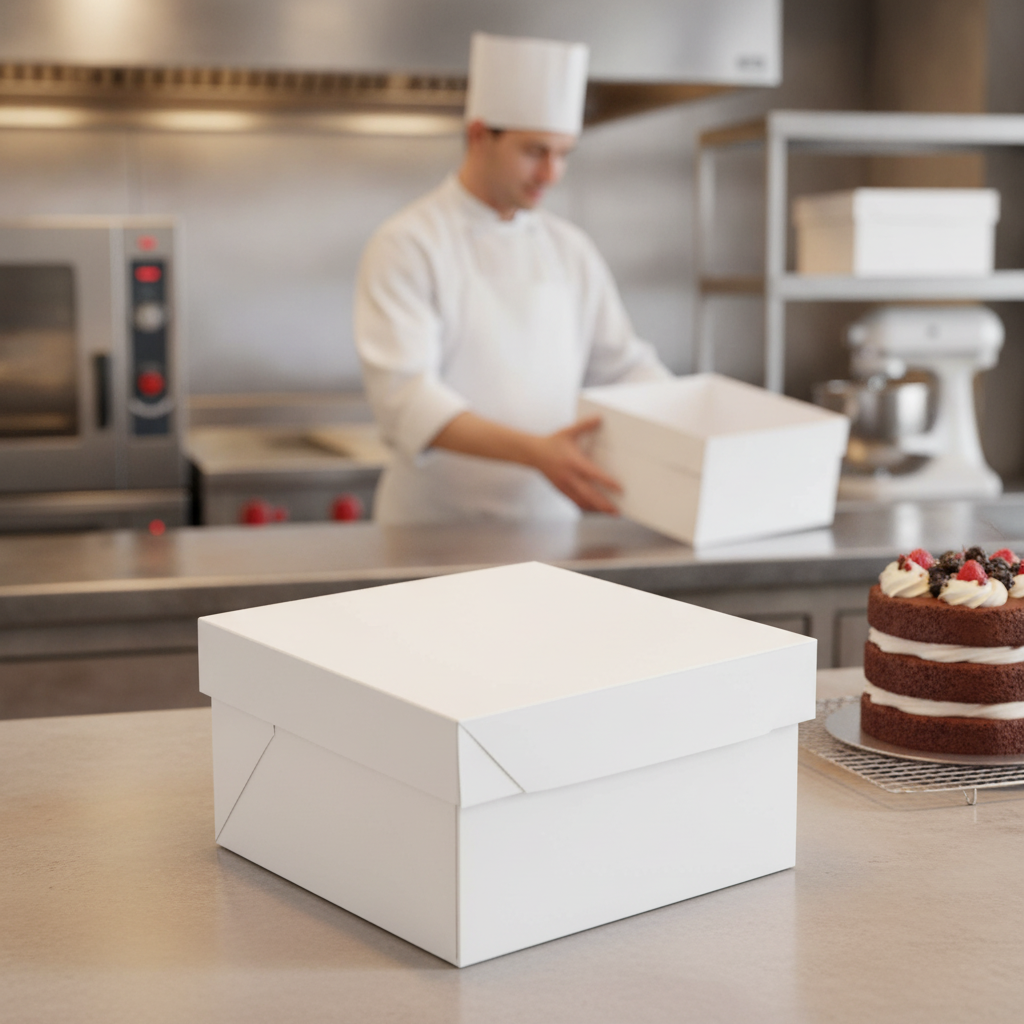 Cardboard Cake Box 10in for Safe Cake Transport