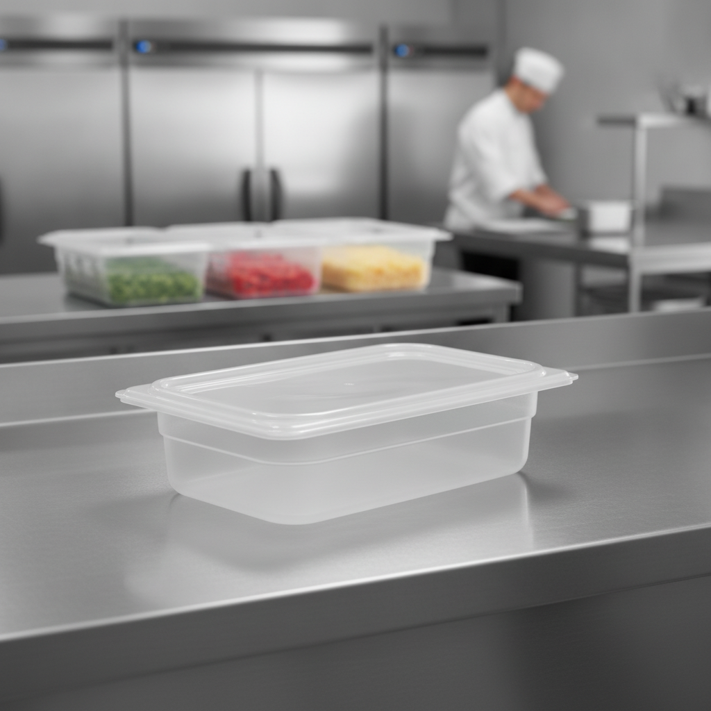 Polypropylene Food Storage Container 1/4 GN 65mm for Professional Kitchens