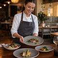 Walled Plates Grey Vitrified Ceramic for Stylish Dining (Pack of 6)