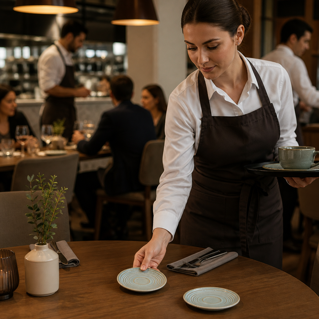 Round Saucers 125mm Vitrified Stoneware for Dining Tables (Pack of 12)