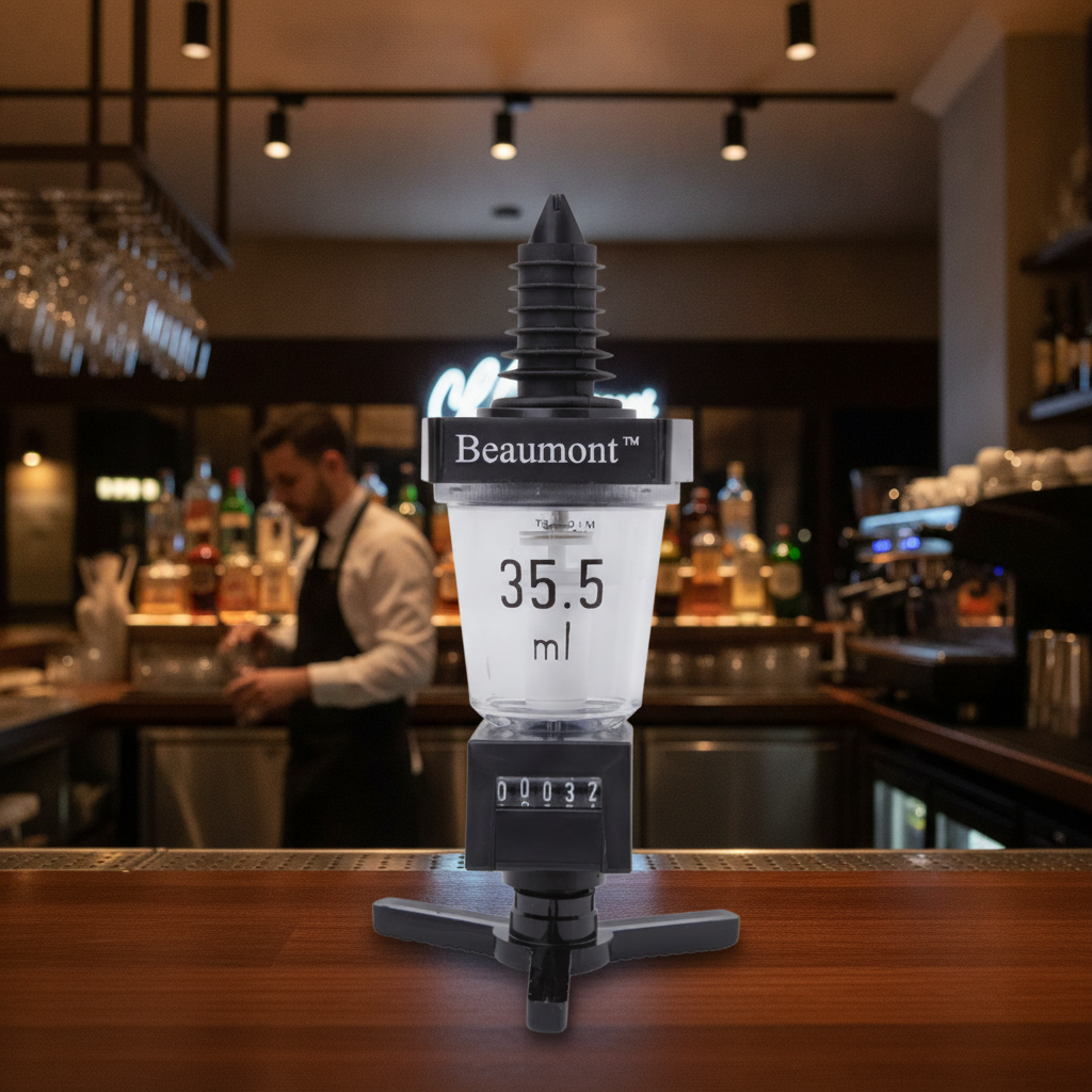 Plastic Black Solo Counter Measure 35.5ml for Bars & Pubs