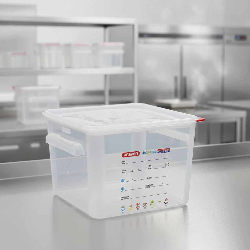 Transparent Polypropylene Storage Container 12L for Food Preservation