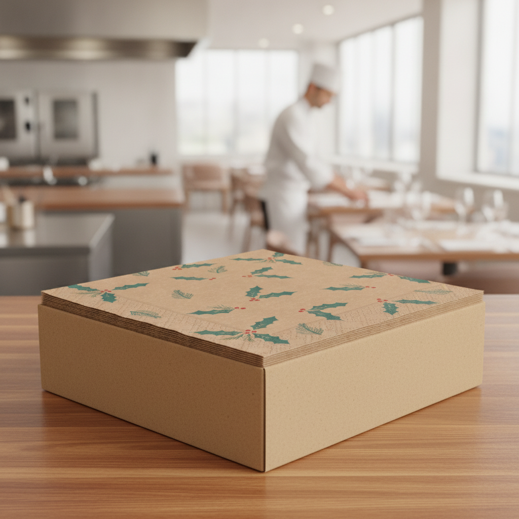 Kraft Paper Lunch Napkins 330x330mm for Festive Events (Pack of 2000)