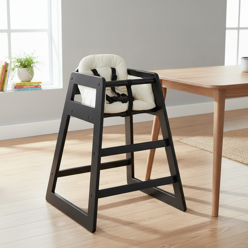 Wooden High Chair 500x510mm for Child Safety and Comfort
