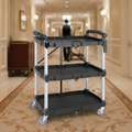 Polypropylene Folding Trolley Black Small for Hotels & Care Homes