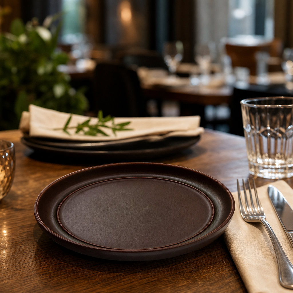 Fire Plates 170mm Porcelain for Professional Service (Pack of 24)