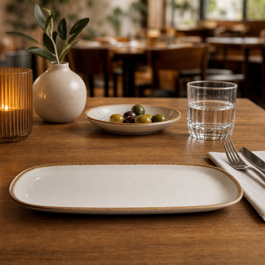 Coupe Plates 202mm Terracotta for Casual Cafés & Restaurants (Pack of 24)