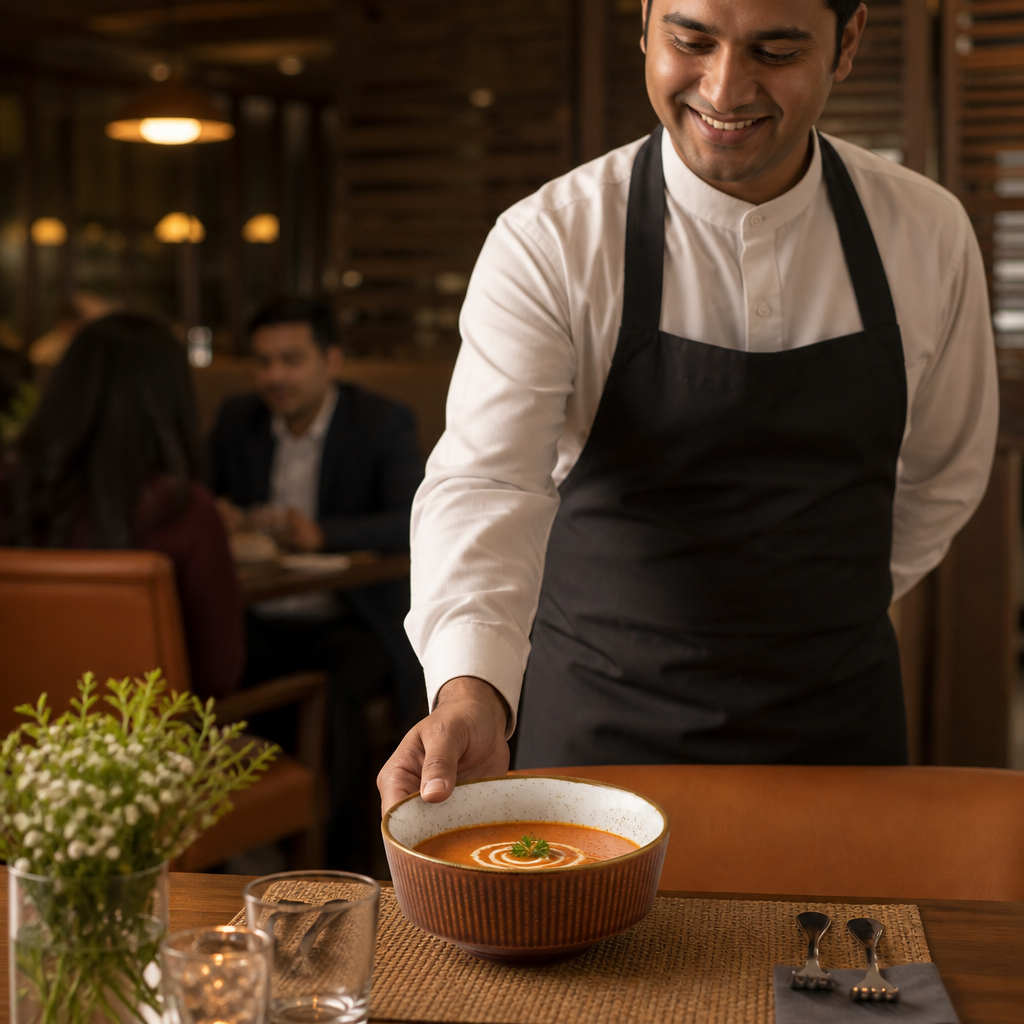 Soup Bowls 465ml Vitrified Ceramic for Casual Dining (Pack of 12)