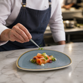 Triangular Side Plates 230mm Porcelain for Serving Starters (Pack of 6)