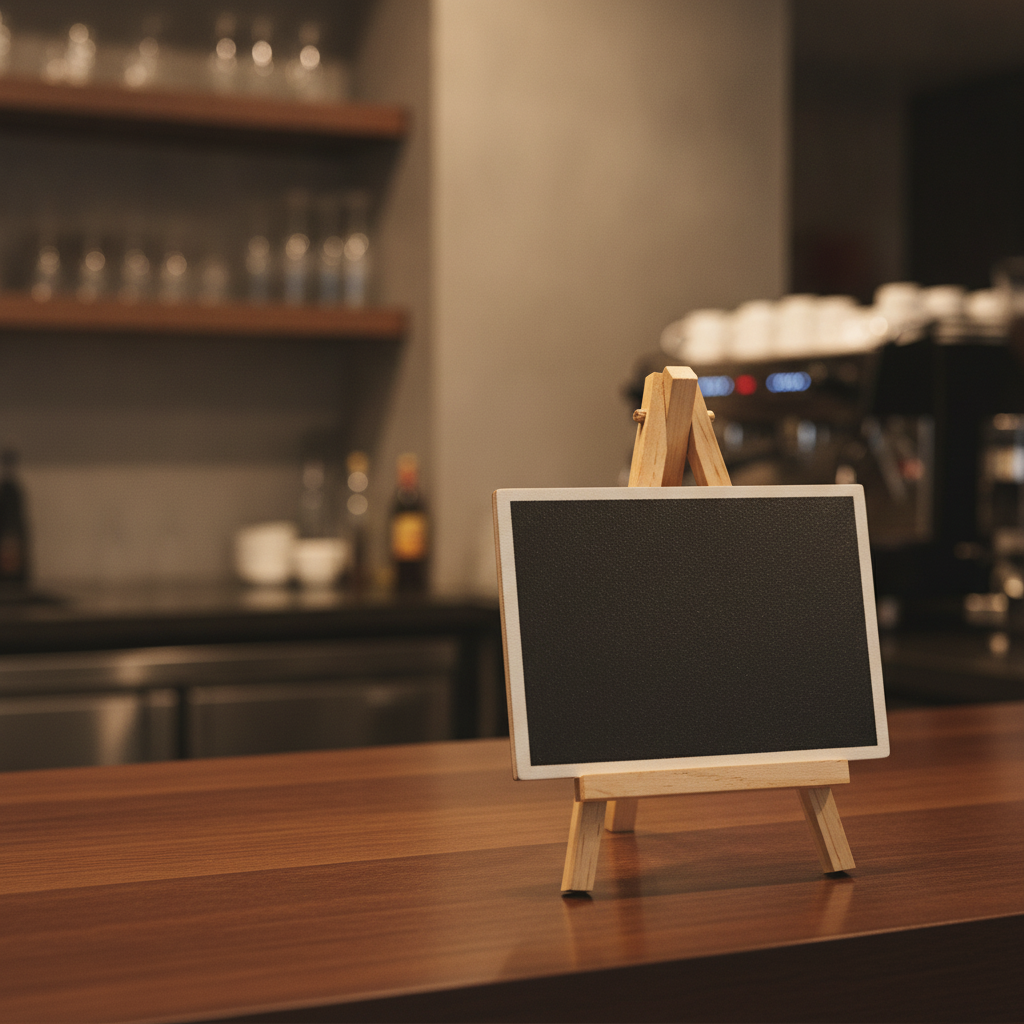 Wood Miniature Tabletop Easel for Countertop Displays