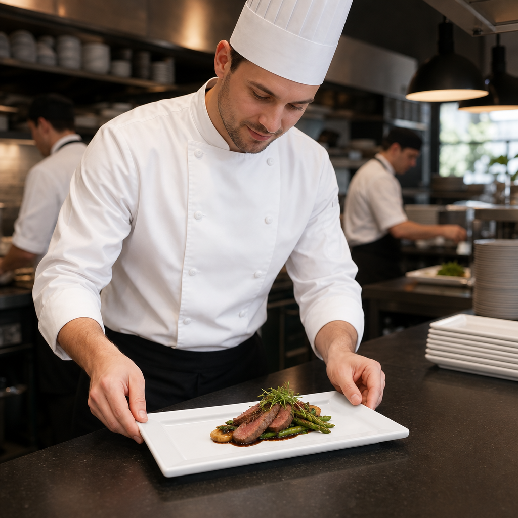 Rectangular Plates 180x300mm Porcelain for Restaurants (Pack of 12)