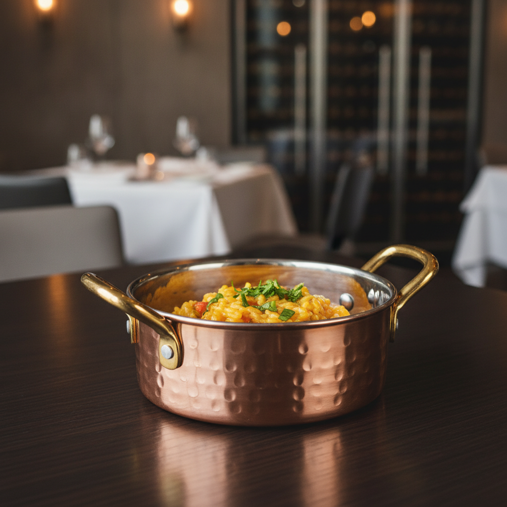 Stainless Steel Small Serving Pot 0.35L for Table Presentations