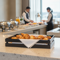 Wooden Buffet Crate Black 555x350mm for Breakfast Buffets