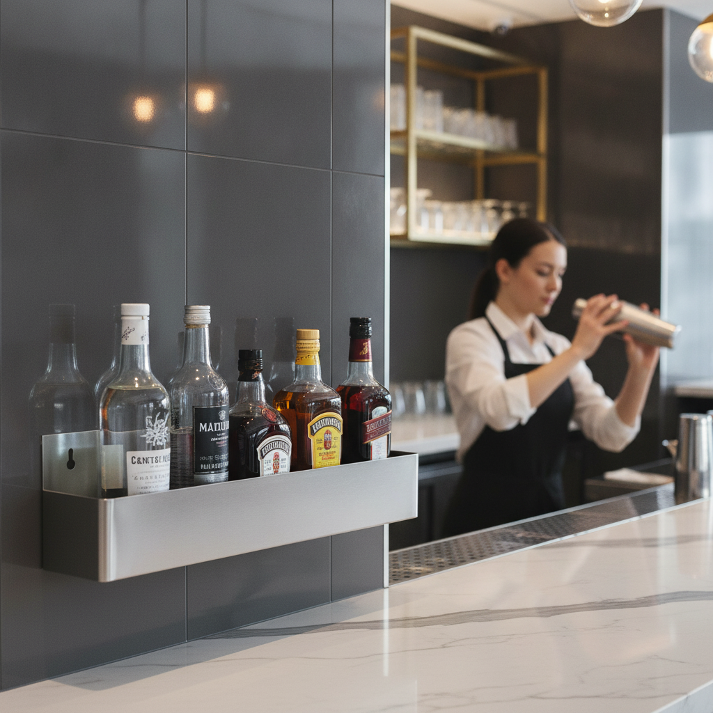 Stainless Steel Speed Rail 560mm for Organising Bars