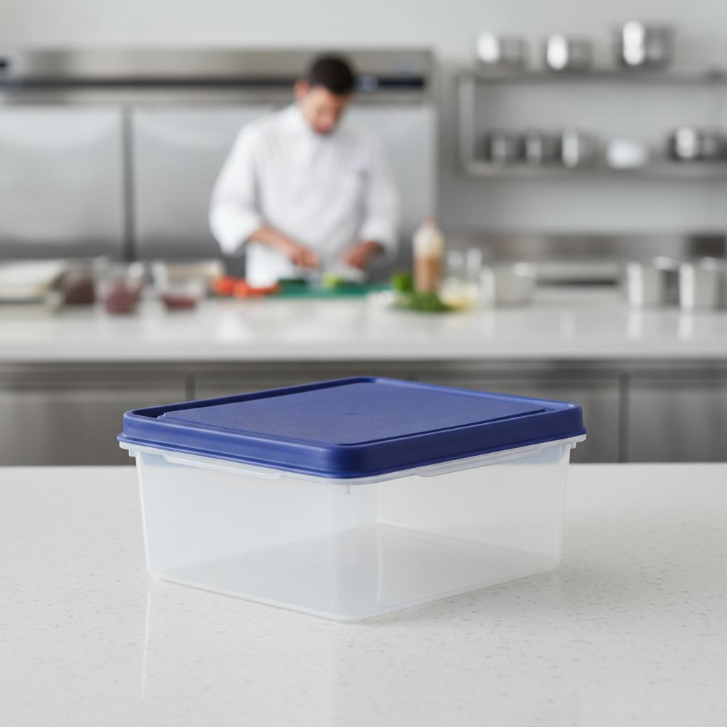 Polypropylene Rectangle Food Box 2L for Storage & Reheating