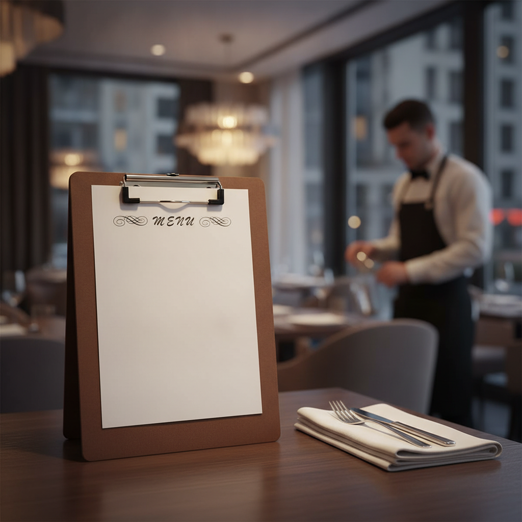 MDF Wood A4 Presentation Clipboard for Restaurants