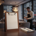 MDF Wood A4 Presentation Clipboard for Restaurants