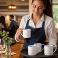 Mugs 380ml Blue Stoneware for Home & Office (Pack of 12)