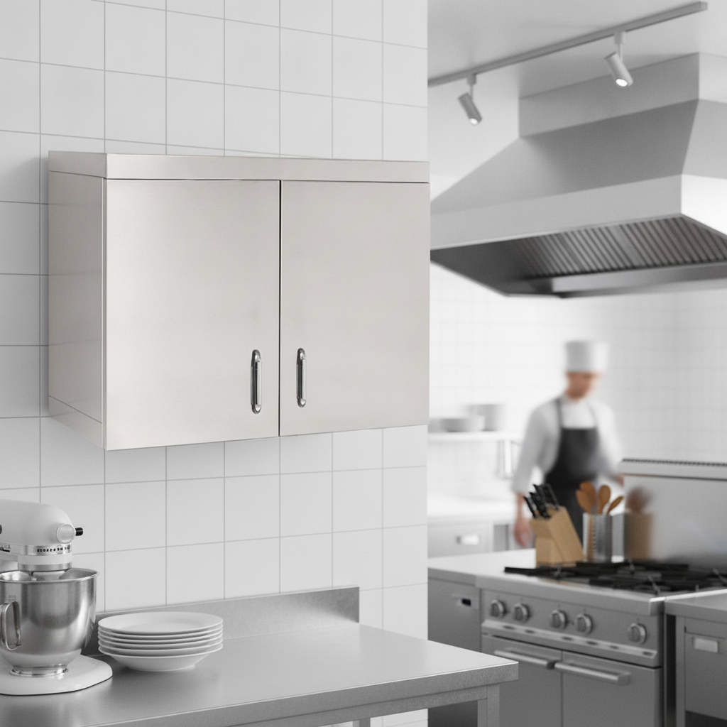 Stainless Steel Hinged Wall Cupboard 750mm for Commercial Kitchens