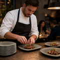 Square Plates Grey Porcelain for Restaurants & Cafés (Pack of 12)
