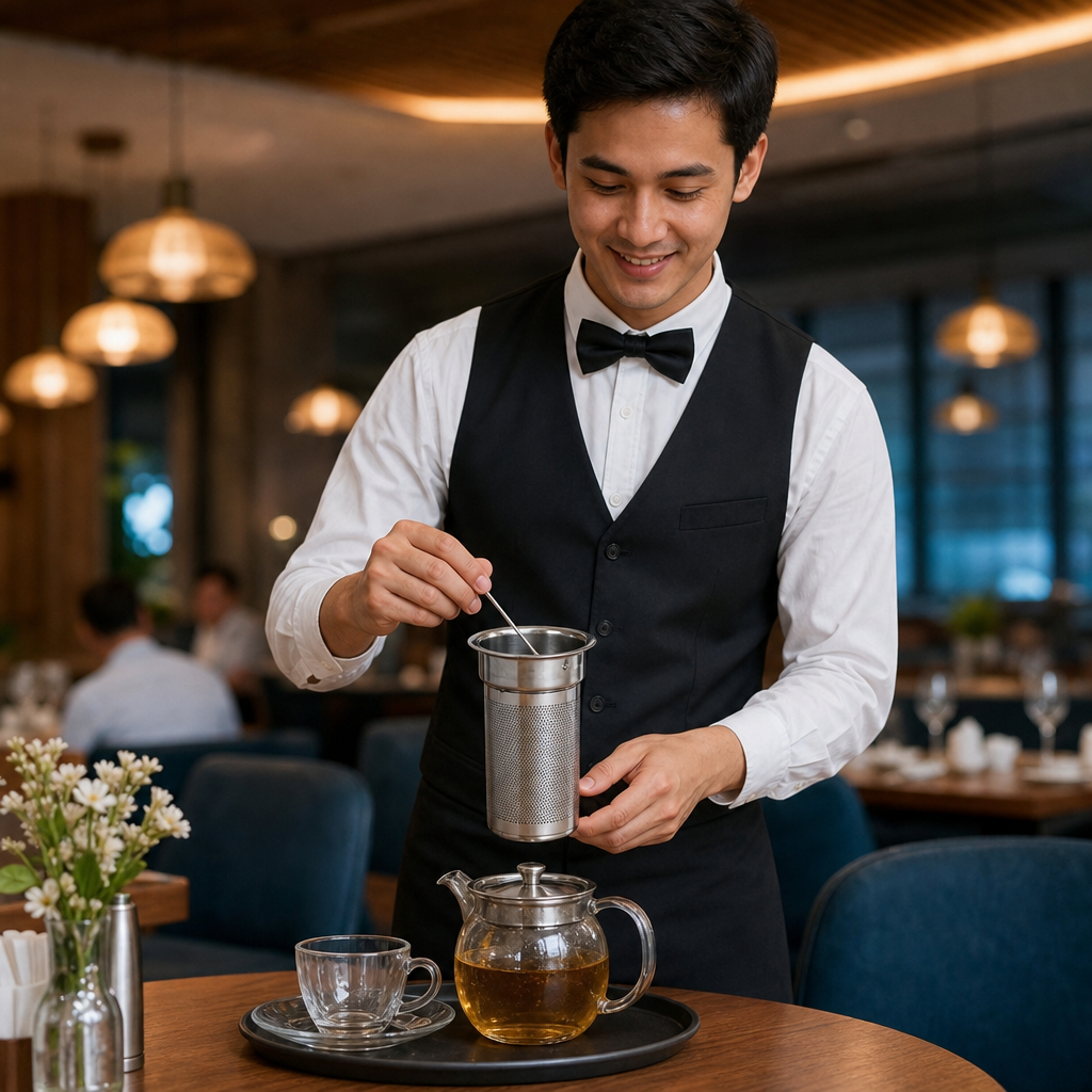 Stainless Steel Teapot 450ml for Cafés and Restaurants