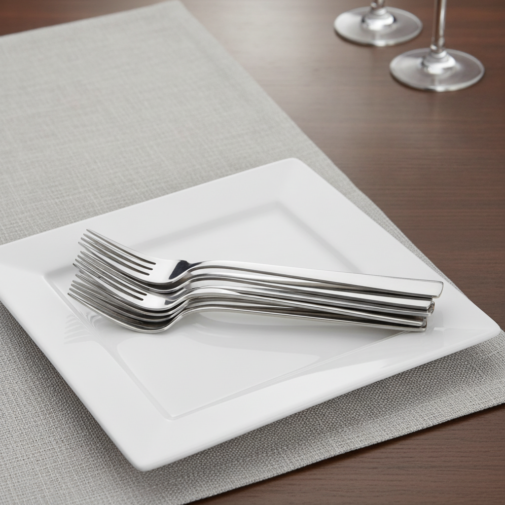 18/10 Stainless Steel Dessert Forks for Casual Dining (Pack of 12)