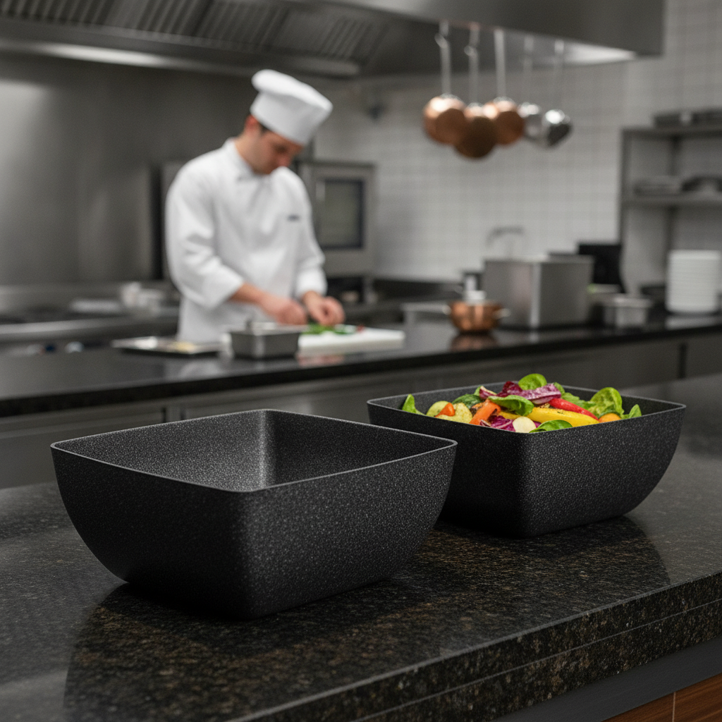 Aluminium Non-Stick Bowl 300x300mm for Catering Displays