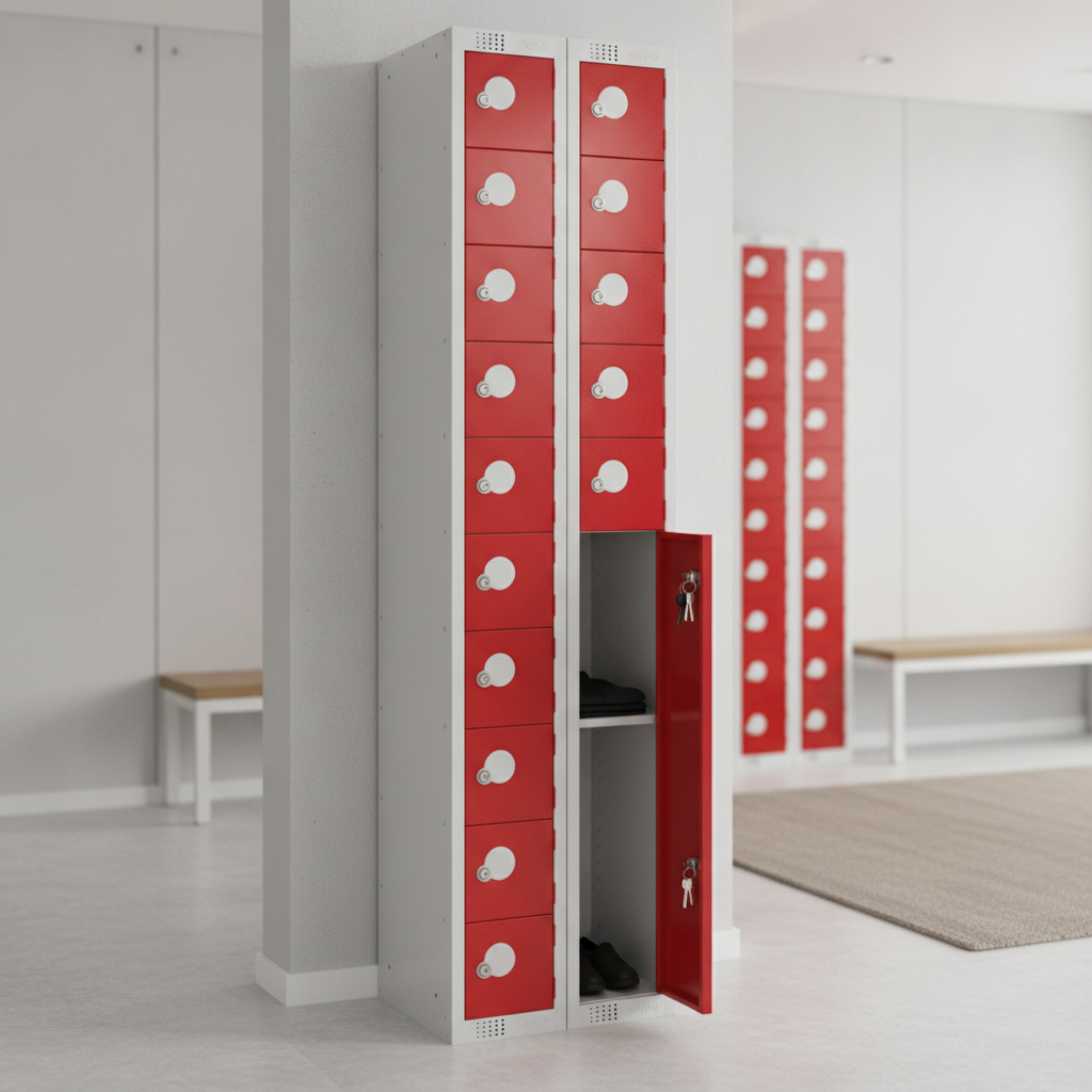 Powder Coated Steel Personal Effects Locker for Staff Safety