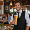 Toughened Glass Fosters Beer Glass 570ml for Pubs & Bars (Pack of 24)