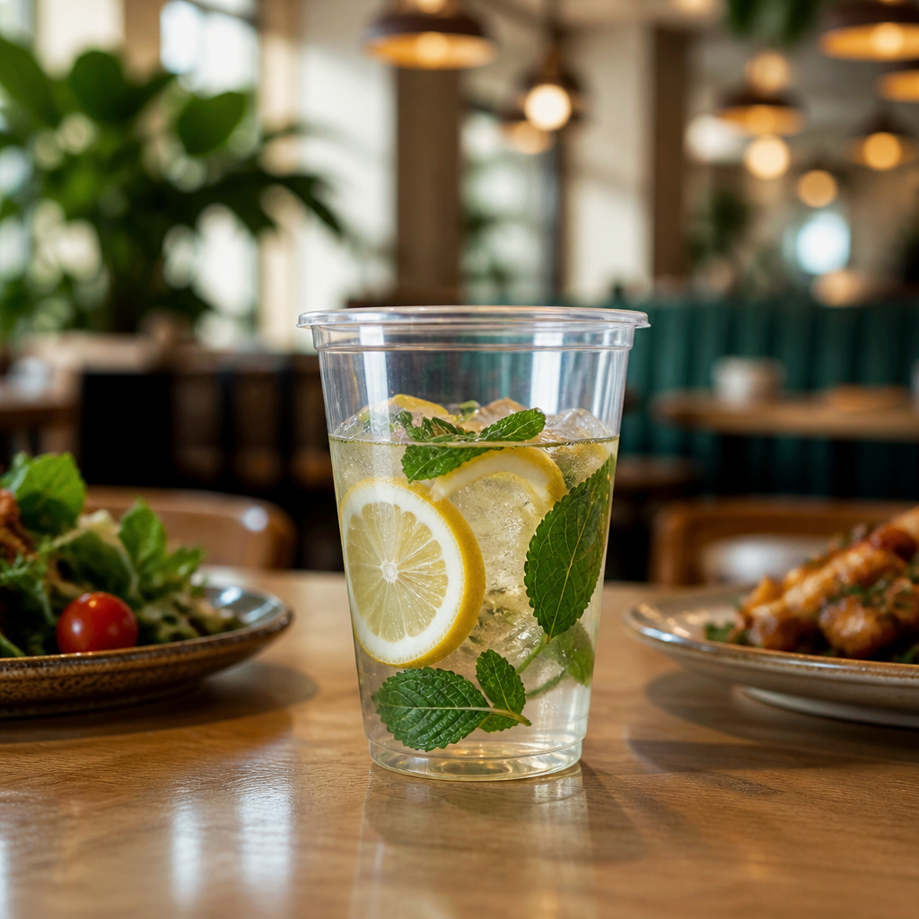Compostable PLA Cold Cups 454ml for Sustainable Drinks Service (Pack of 1000)
