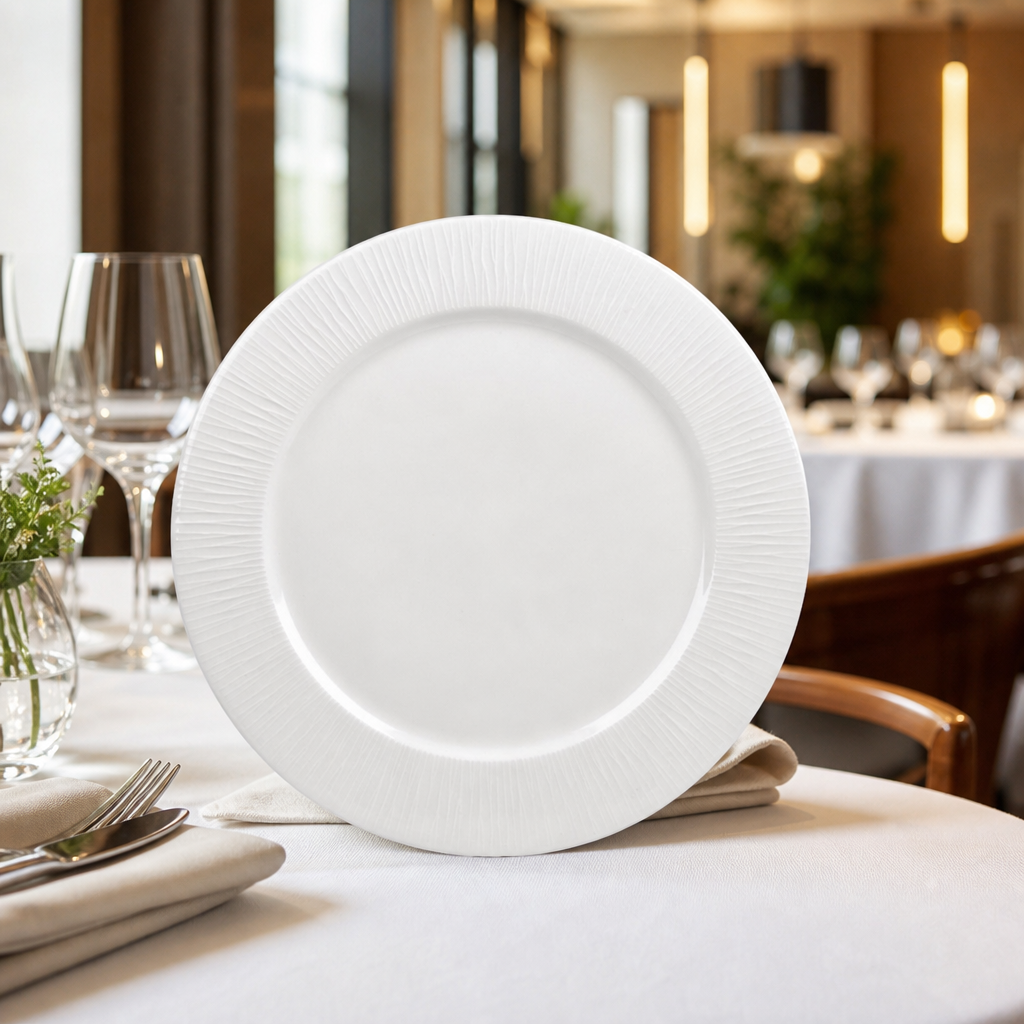 Design Presentation Plates 304mm Porcelain for Catering & Hospitality (Pack of 12)