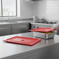 Polyethylene Red Gastronorm Lid 1/2GN for Food Storage