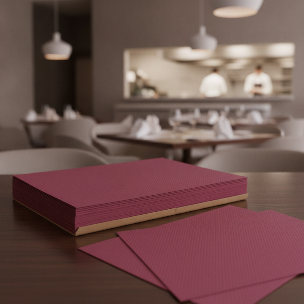 Paper Tablemat Bordeaux 400x300mm for Table Displays (Pack of 500)