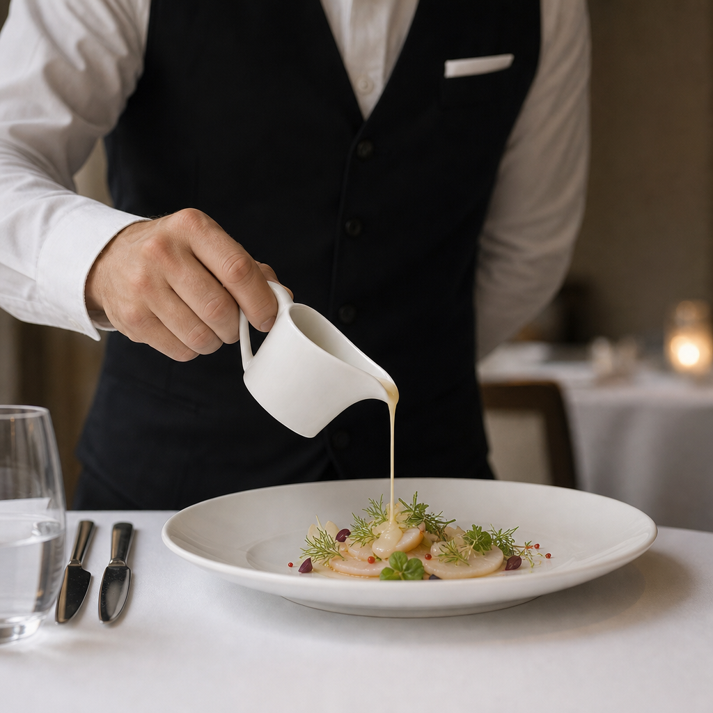 Porcelain Oval Jugs 57ml for Fine Dining (Pack of 6)
