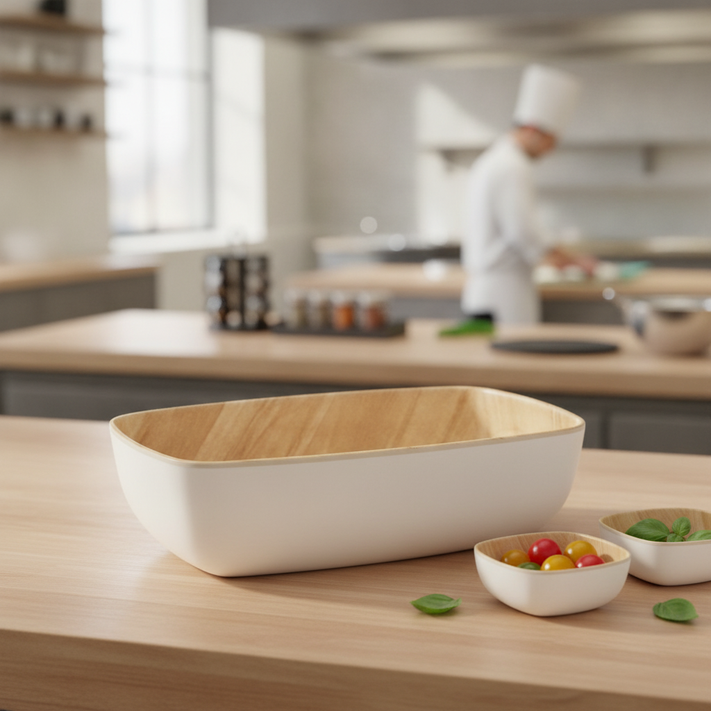 Melamine White Bowl GN1/9 for Sharing Platters & Sandwiches