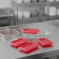 Polypropylene Red Seal Lid for 1/9 GN Containers