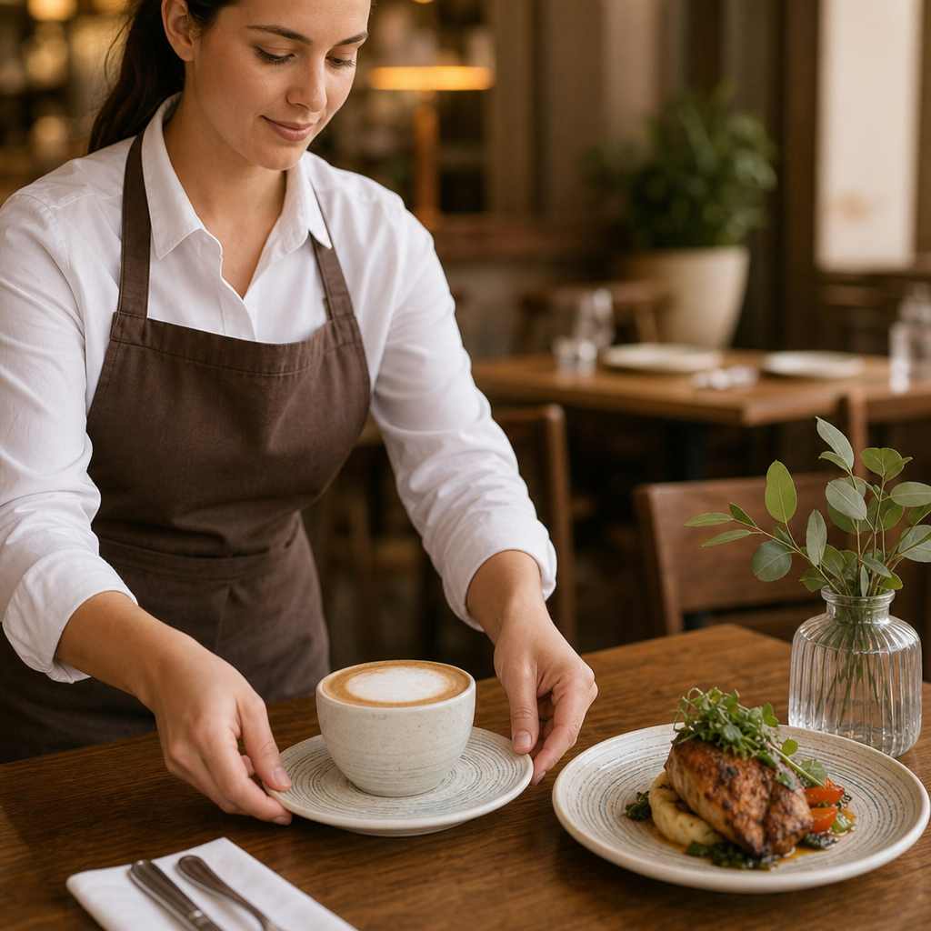 Cappuccino Saucers 158mm Vitrified Ceramic for Cafés (Pack of 12)