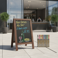 Melamine Small Pavement Board with Chalkmaster Pens for Outdoor Displays (Set of 8)